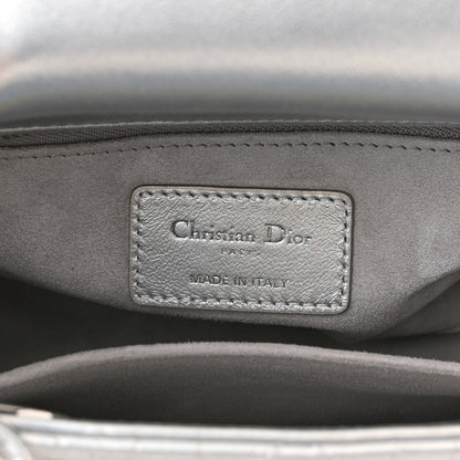 Christian Dior Iridescent Metallic Lambskin Cannage Small My ABCDior Lady Dior Silver 6 of 11