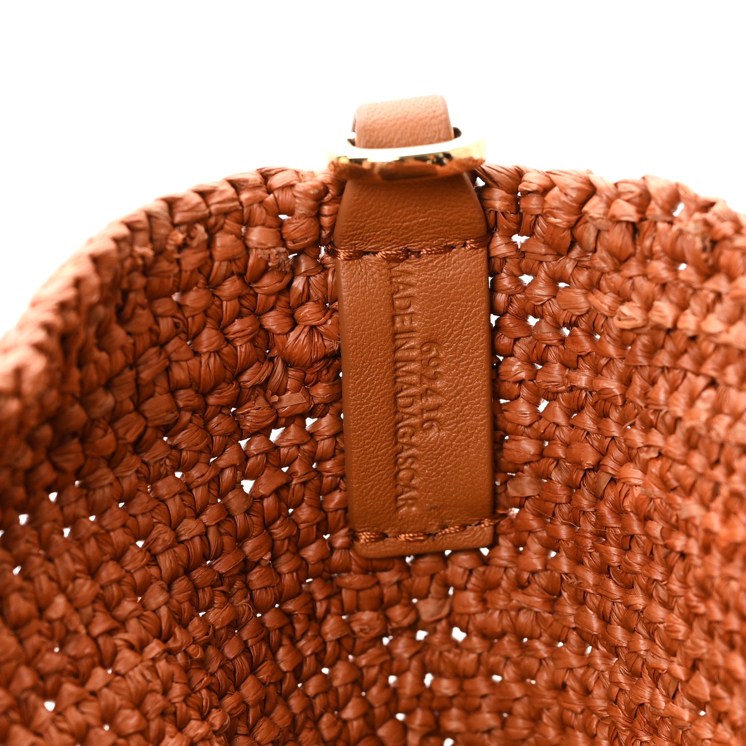 Loewe Raffia Mini Slit Tote Bag Honey Gold 6 of 10