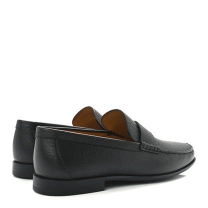 Hermes Grained Calfskin Mens Duke Loafer 43 Black 4 of 9