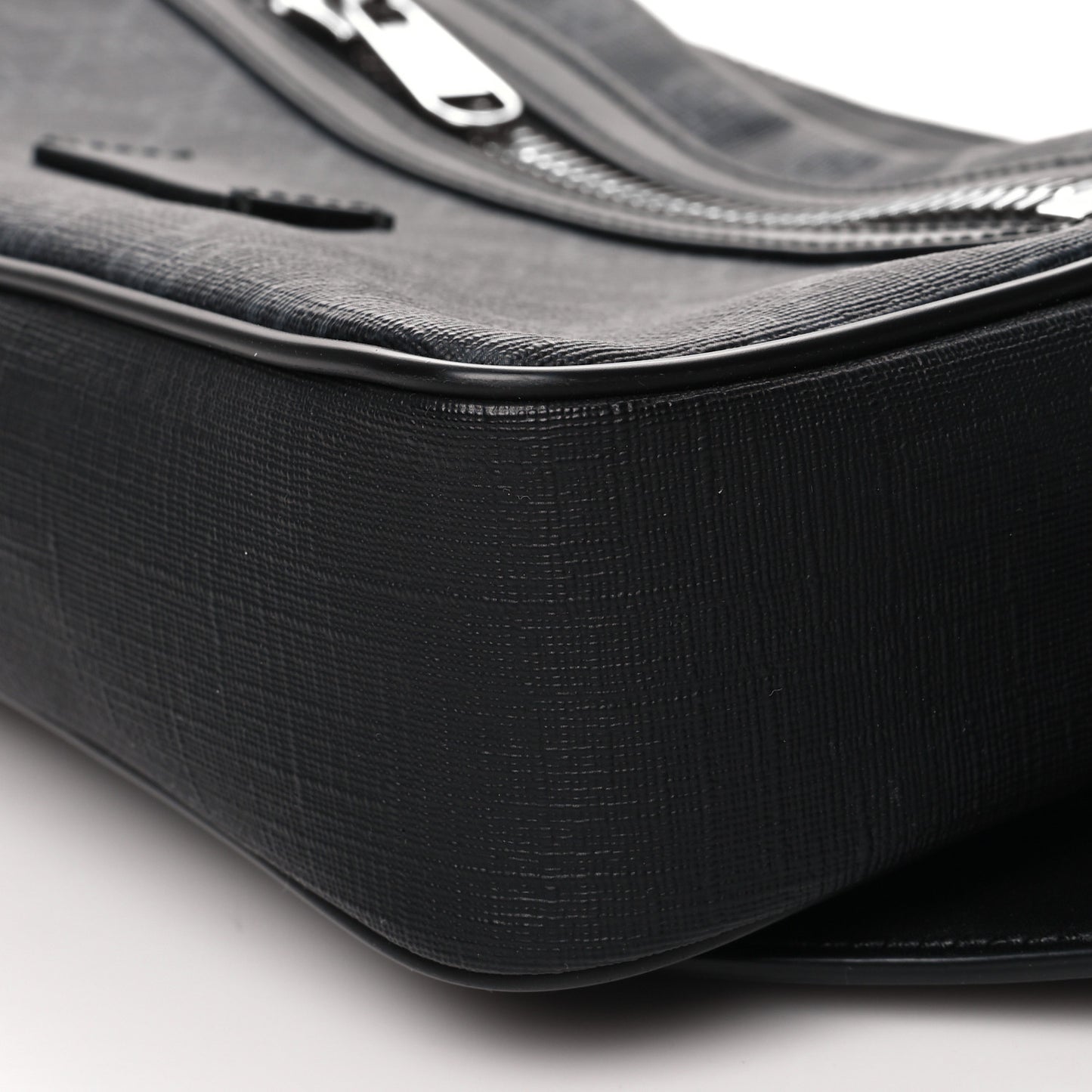 Soft GG Supreme Monogram Web Belt Bag Black Grey