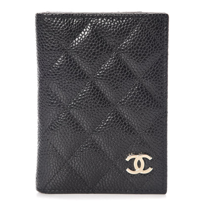 Chanel Caviar Quilted Card Holder Wallet Black 1 of 8