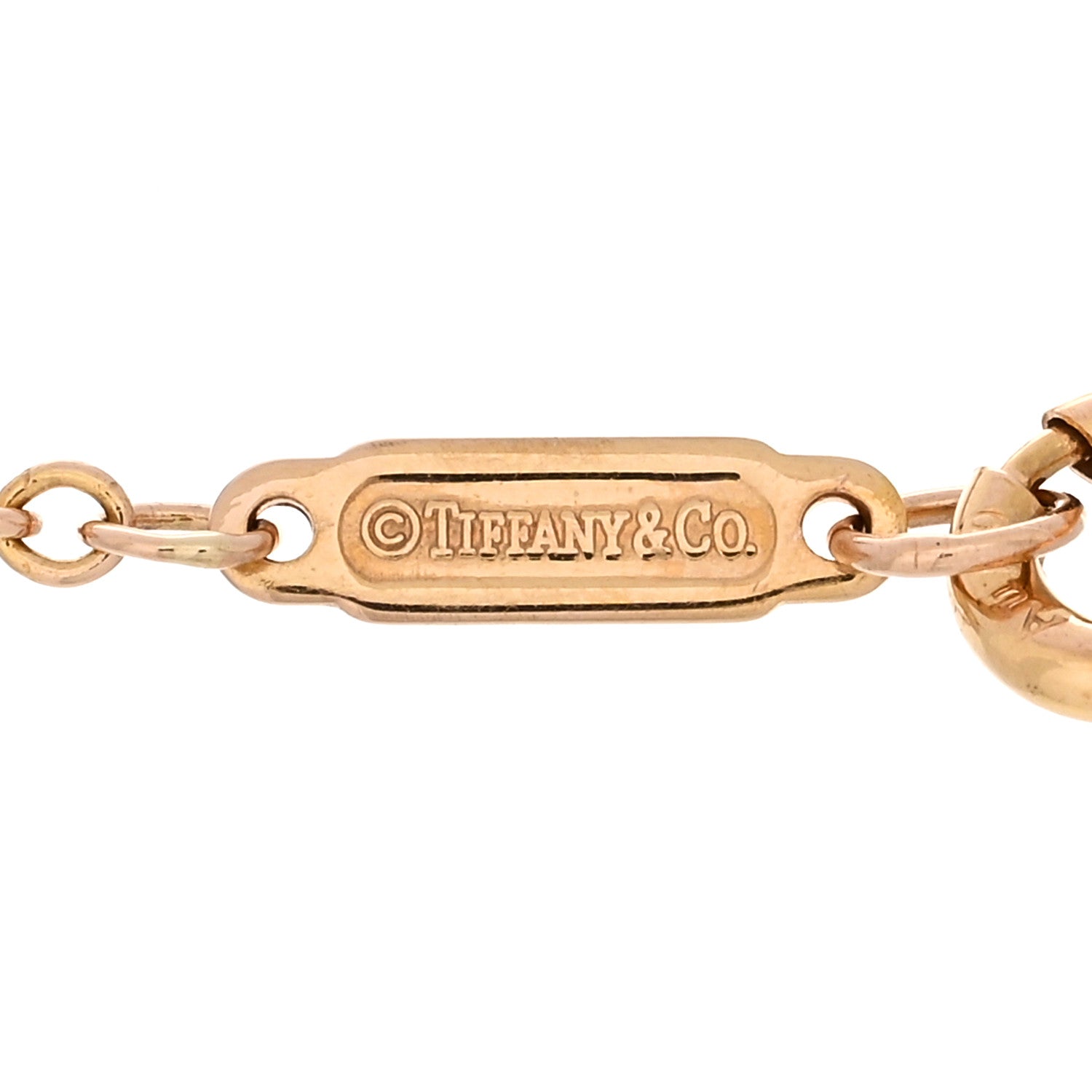 Tiffany 18K Rose Gold Diamond Atlas Bar Pierced Bracelet 3 of 3