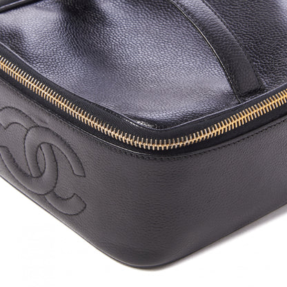 Chanel Caviar CC Vanity Cosmetic Case Black 3 of 9