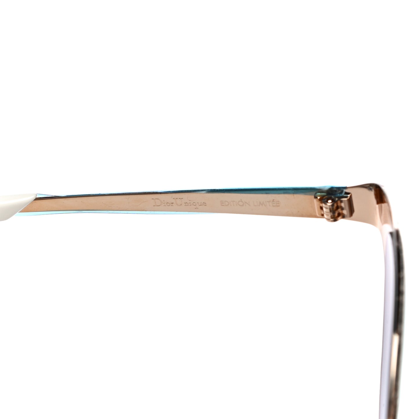 Metal DiorUnique Limited Edition Sunglasses Gold Pink