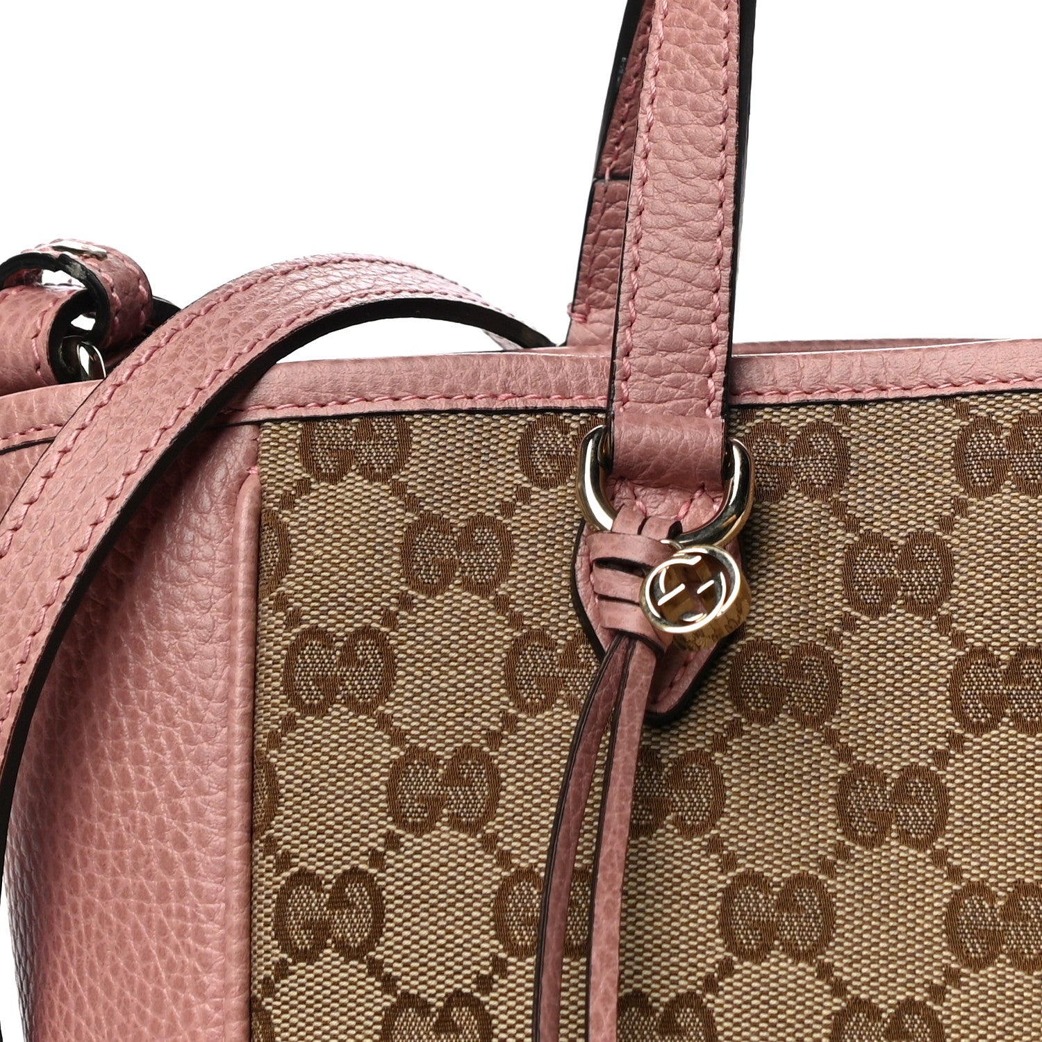 Gucci Monogram Small Bree Tote Beige Soft Pink 8 of 16