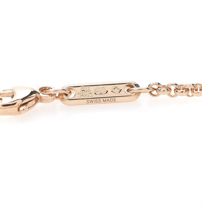 Chopard 18K Rose Gold Diamond Happy Diamonds Good Luck Charm Hamsa Bracelet 5 of 6
