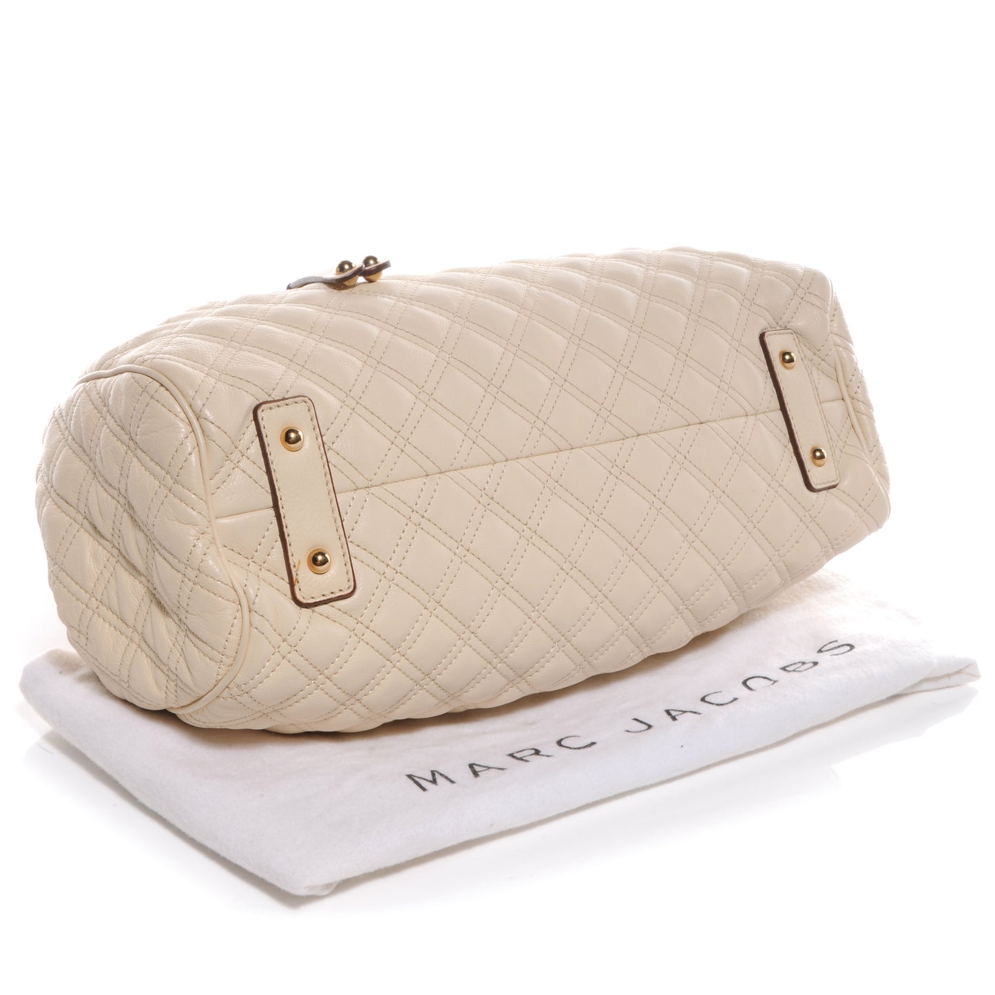 Quilted Leather Stam Tote Ivory
