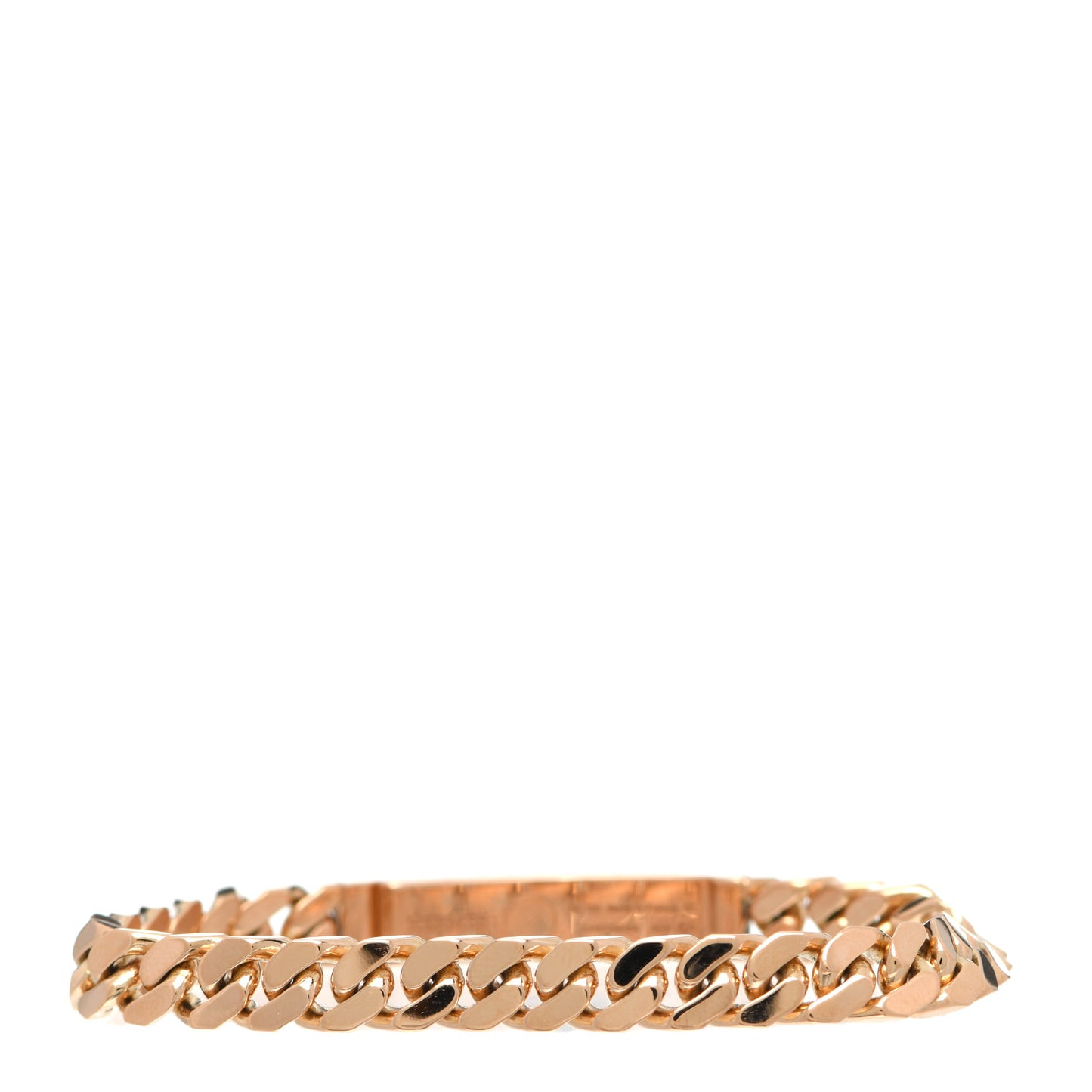 18K Rose Gold Diamond PM Kelly Gourmette Bracelet ST