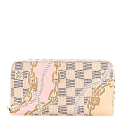 Louis Vuitton Damier Azur Nautical Zippy Wallet Gold 1 of 7