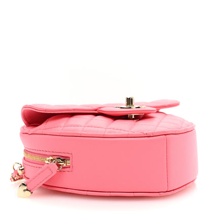 Chanel Lambskin Quilted CC In Love Heart Bag Pink 4 of 9