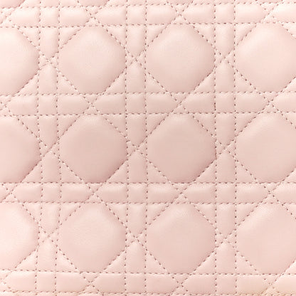 Christian Dior Lambskin Cannage Large Lady Dior Light Pink 9 of 12