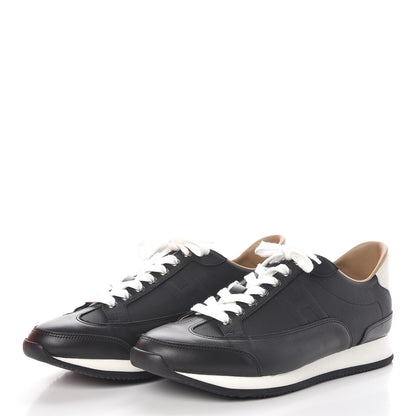 Hermes Matte Epsom Mens Goal Sneakers 43 Black 3 of 9