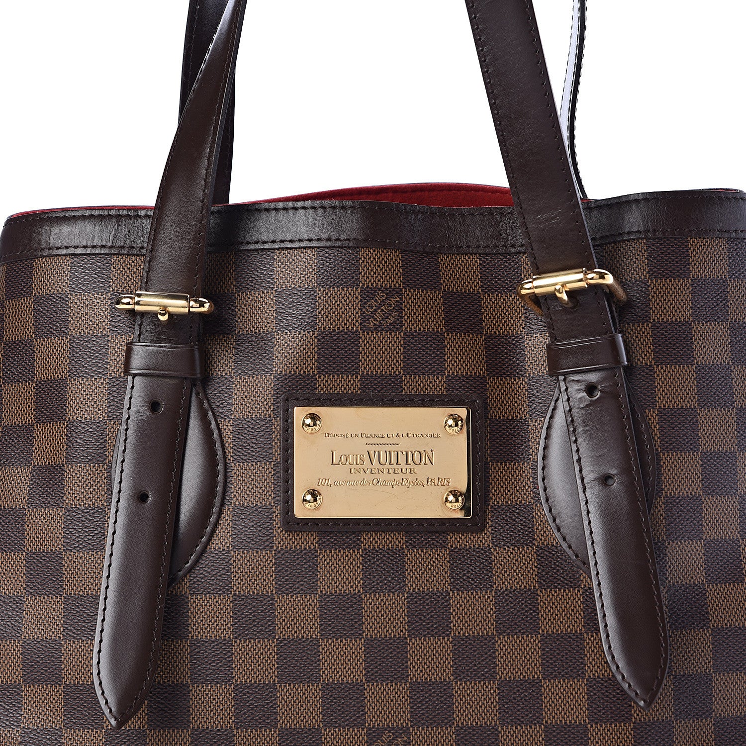Louis Vuitton Damier Ebene Hampstead MM 7 of 10