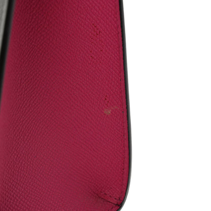 Moynat Carat Calfskin Bicolor Gabrielle PM Fuchsia Tourterelle 10 of 10