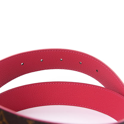 Louis Vuitton Monogram 30mm LV Initiales Reversible Belt 90 36 Fuchsia 4 of 6
