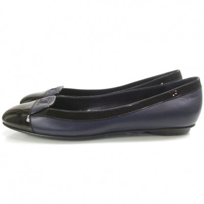 Chanel Patent Classic CC Flats 40 Navy/Black 2 of 11