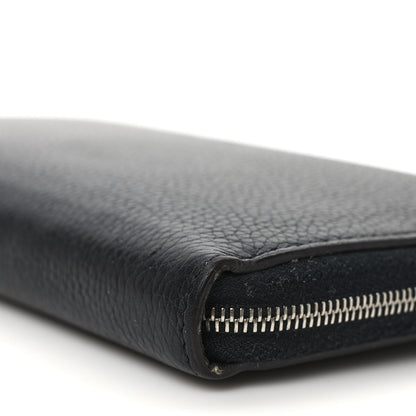 Celine Calfskin Large Zip Around Multifunction Wallet Black Citron 8 of 10