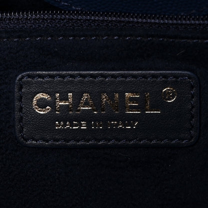 Chanel Caviar Small Studded Deauville Tote Navy 7 of 11