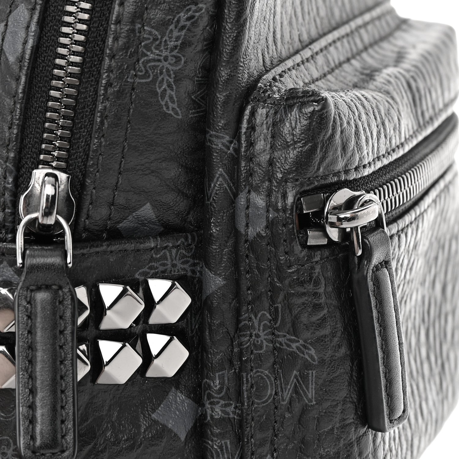 MCM Visetos Side Stud X-Mini Stark Bebe Boo Backpack Black 1324721 – FASHIONPHILE