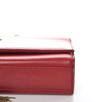 Saint Laurent Smooth Calfskin Medium Classic Monogram Kate Tassel Satchel Lipstick Red 9 of 11