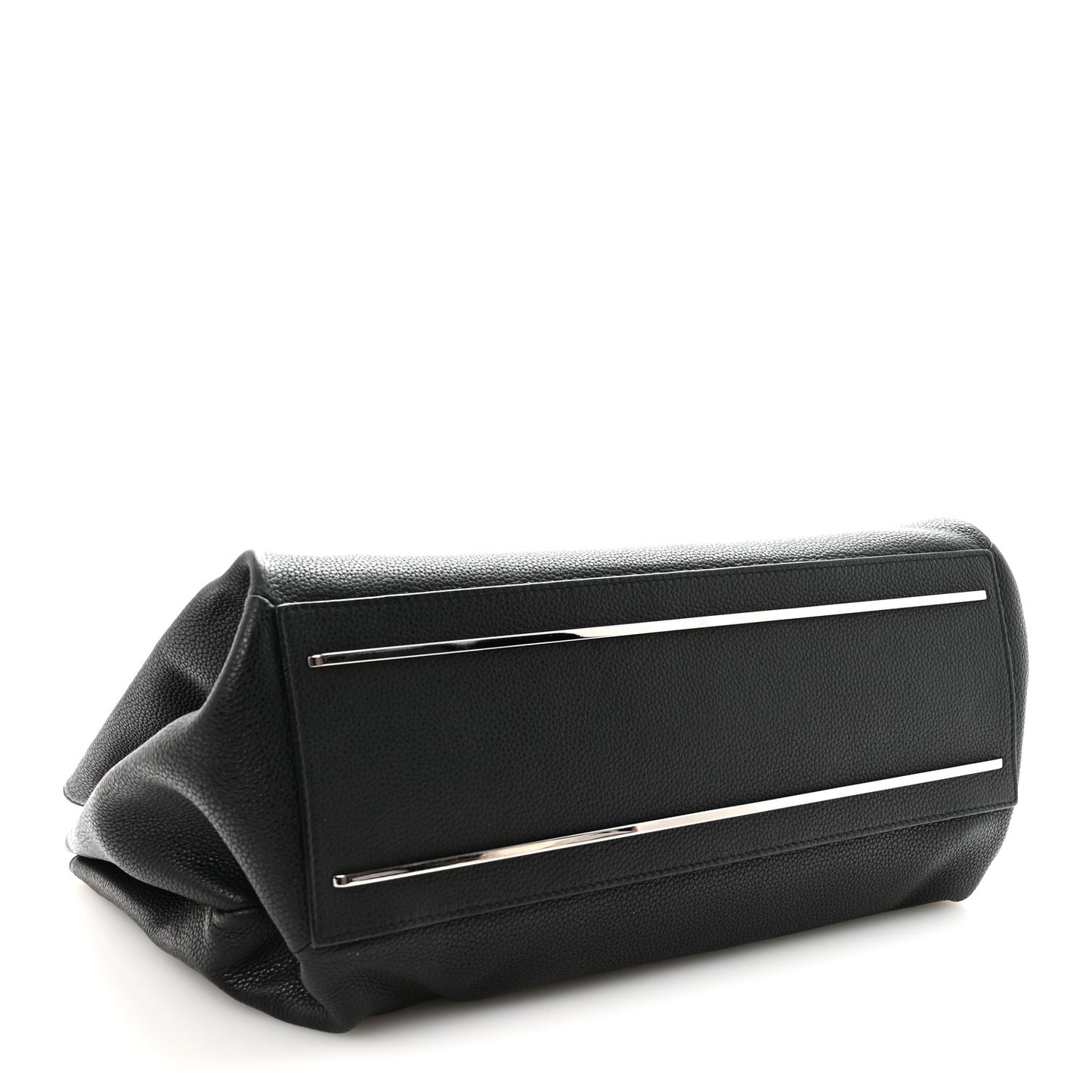 Calfskin Le Dix Soft Cabas M Shoulder Bag Black
