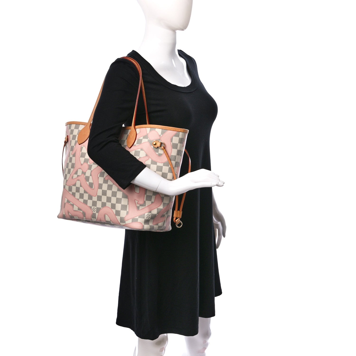 Louis Vuitton Damier Azur Tahitienne Neverfull MM 2 of 9