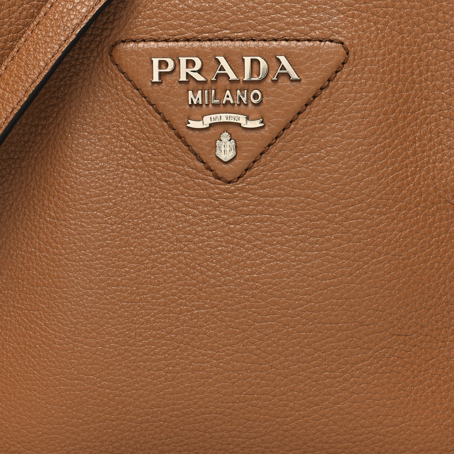 Vitello Daino Soft Mini Hobo Messenger Bag Caramel