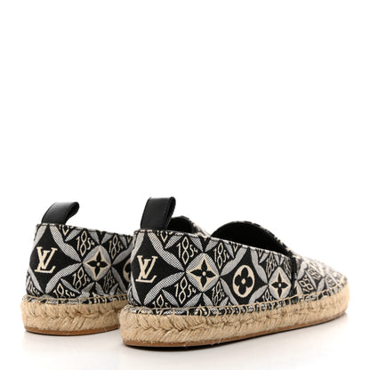 Louis Vuitton Jacquard Since 1854 Starboard Espadrille Flats 38 Grey 4 of 8