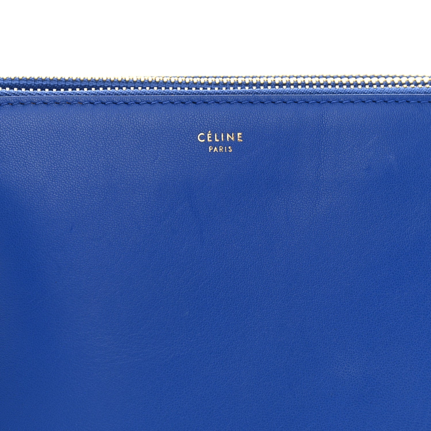 Celine Lambskin Trio Crossbody Bag Electric Blue 9 of 11