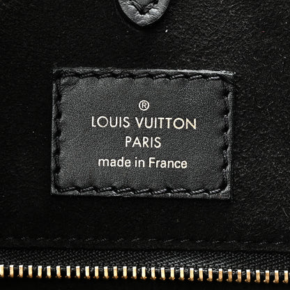 Louis Vuitton Calfskin Monogram Fold Tote PM Cream Khaki Black 6 of 9