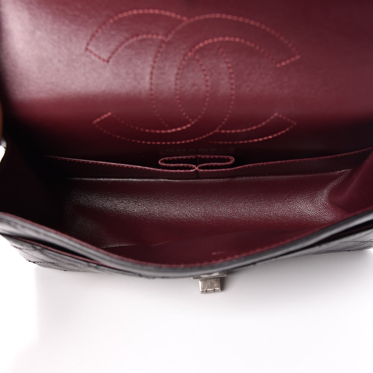 Aged Calfskin Quilted 2.55 Reissue 225 Flap Black