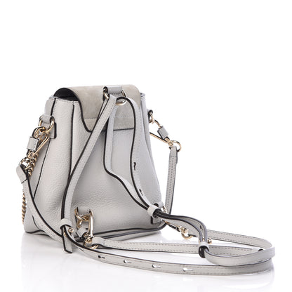 Chloe Suede Calfskin Mini Faye Backpack Airy Grey 3 of 10