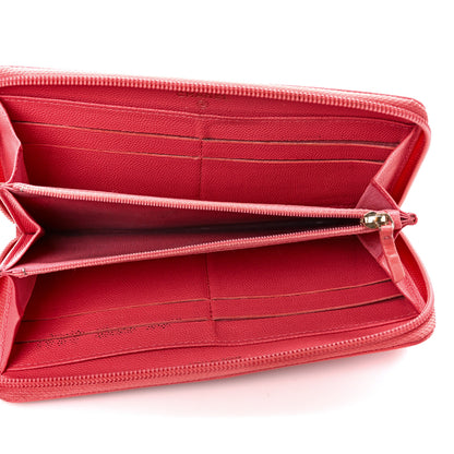 Chanel Caviar Large Timeless CC Zip Around Wallet Pink 5 of 15