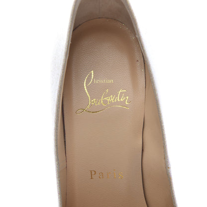 Christian Louboutin Glitter Mini Decollete 554 100 Pumps 36 Glacier 8 of 10