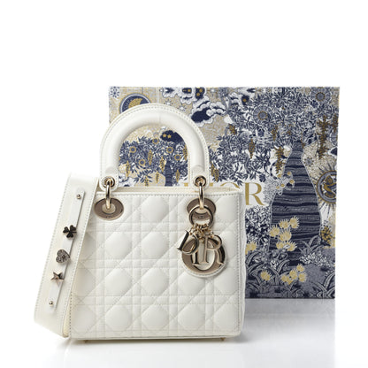 Christian Dior Lambskin Cannage Small My ABCDior Lady Dior White 12 of 12