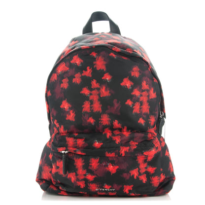 Givenchy Nylon Calfskin Floral Print Small Backpack Black 1 of 7