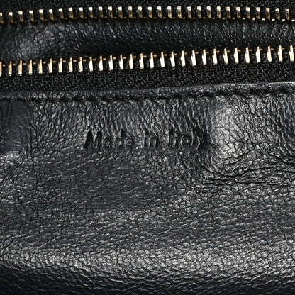 Celine Calfskin Denim Mini Luggage Black Navy 6 of 12