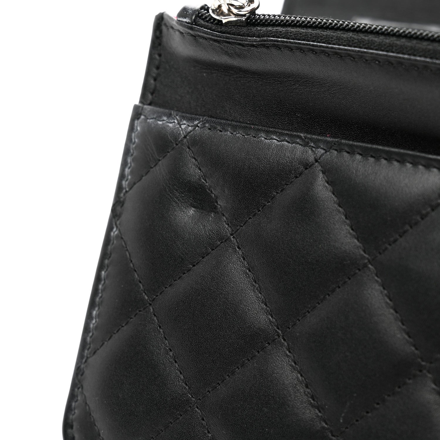Chanel Calfskin Quilted Cambon Wallet on Chain WOC Black 13 of 15