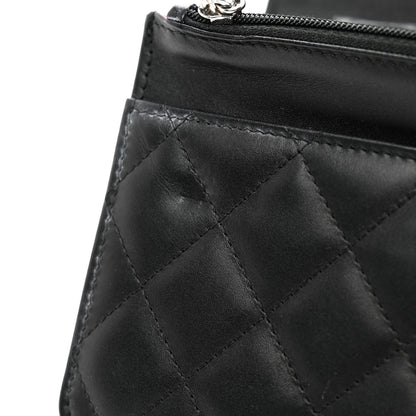 Chanel Calfskin Quilted Cambon Wallet on Chain WOC Black 13 of 15