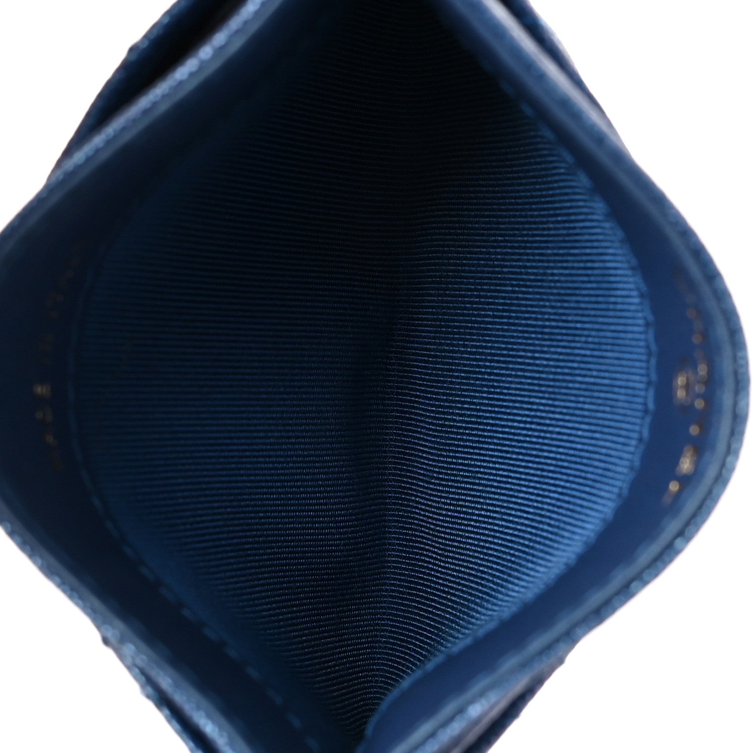 Chanel Iridescent Caviar Quilted Card Holder Dark Blue 5 of 12