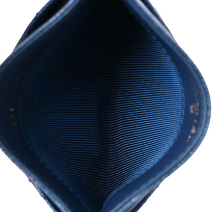 Chanel Iridescent Caviar Quilted Card Holder Dark Blue 5 of 12