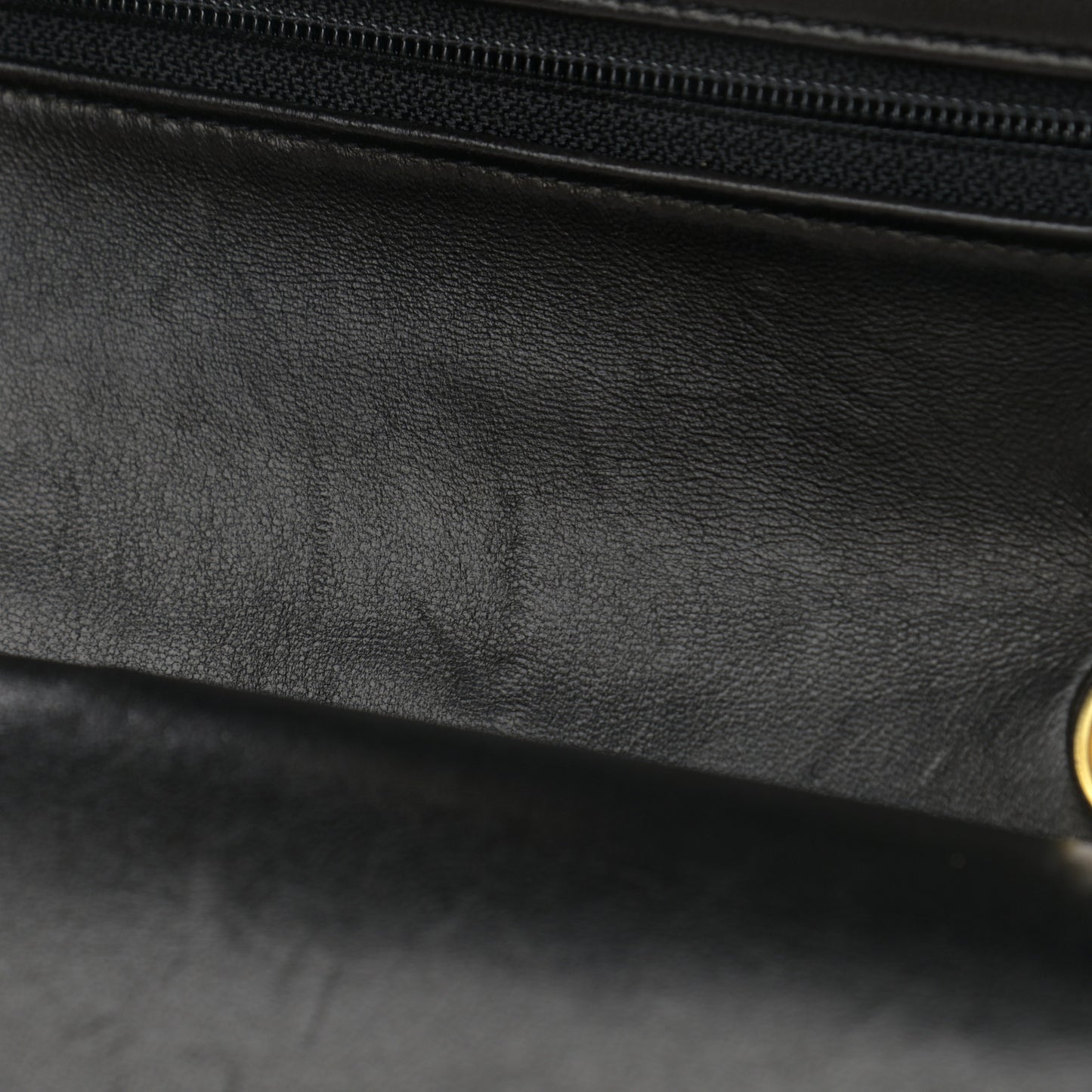 Lambskin Quilted Small Double Flap Black
