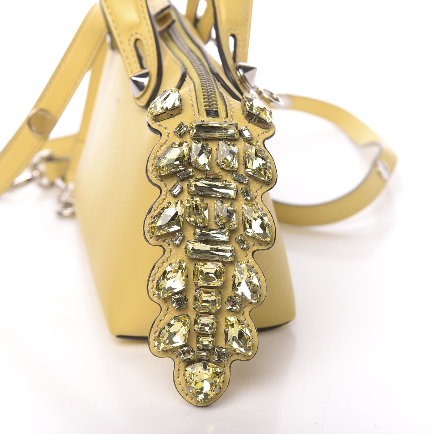 Vitello Dolce Crystal Croc Tail Mini By The Way Boston Bag Yellow