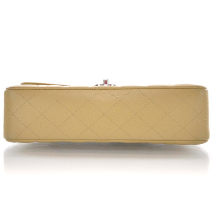 Chanel Caviar Quilted Medium Double Flap Beige 6 of 10