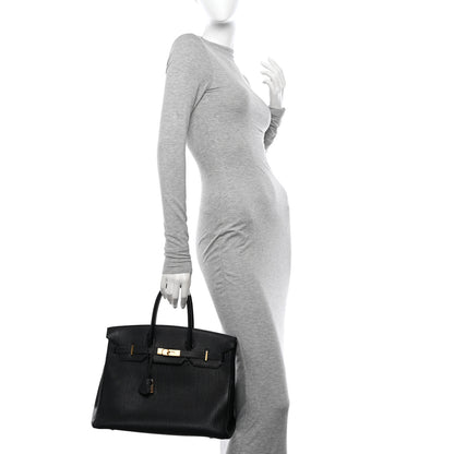 Hermes Togo Birkin 35 Black 2 of 13