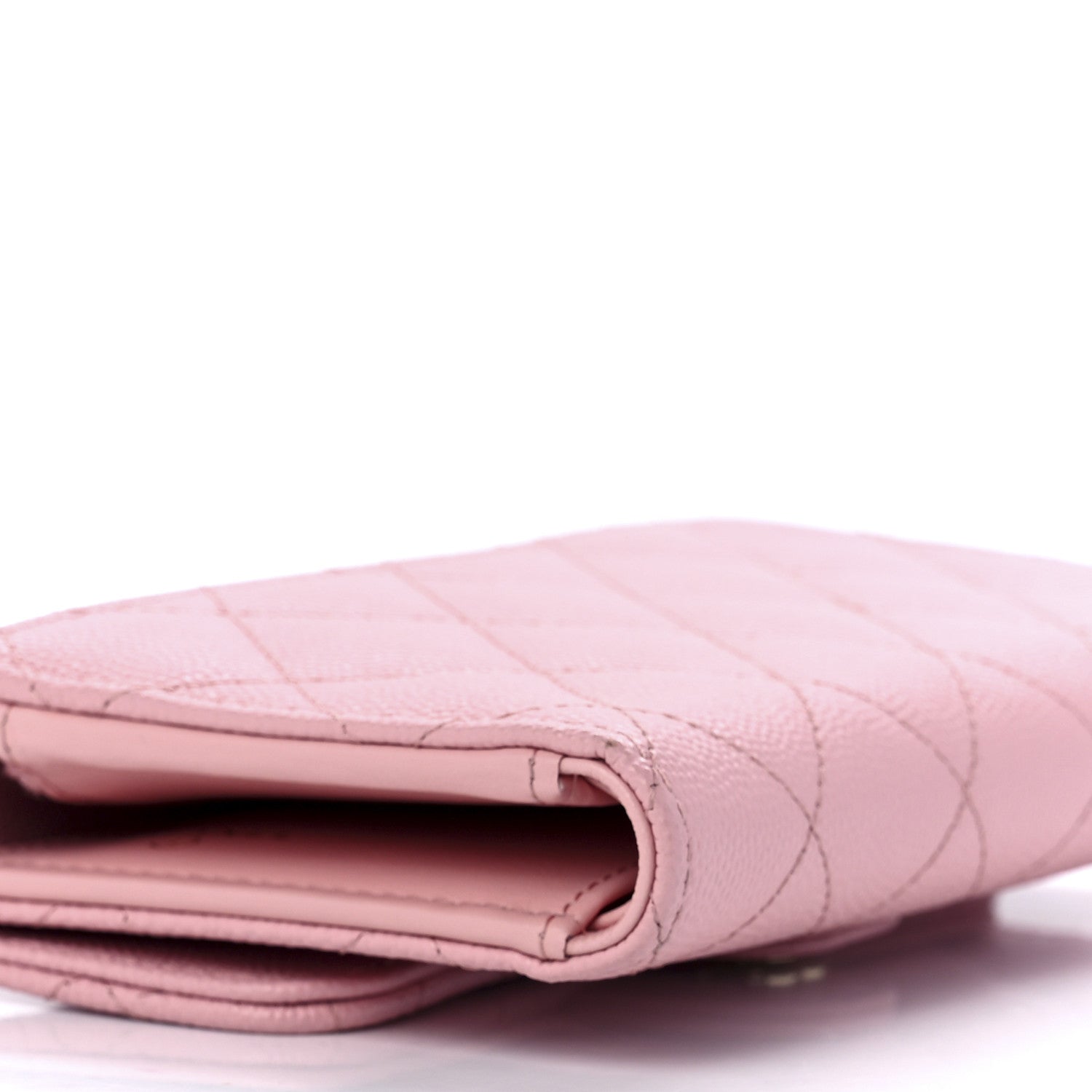 Chanel Caviar Quilted Medium Flap Wallet Pink 11 of 12
