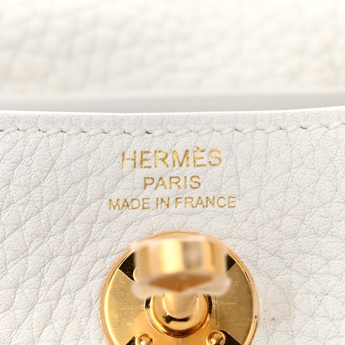 Taurillon Clemence Mini Lindy 20 New White