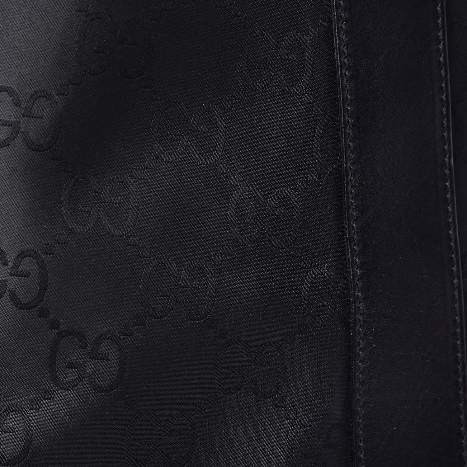 Gucci Nylon Monogram Oversized Overnight Bag Black 12 of 12