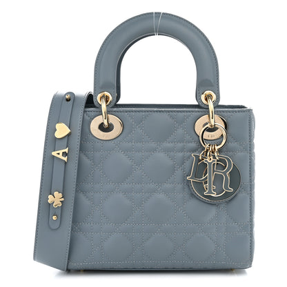 Christian Dior Lambskin Cannage Small My ABCDior Lady Dior Cloud Blue 1 of 8