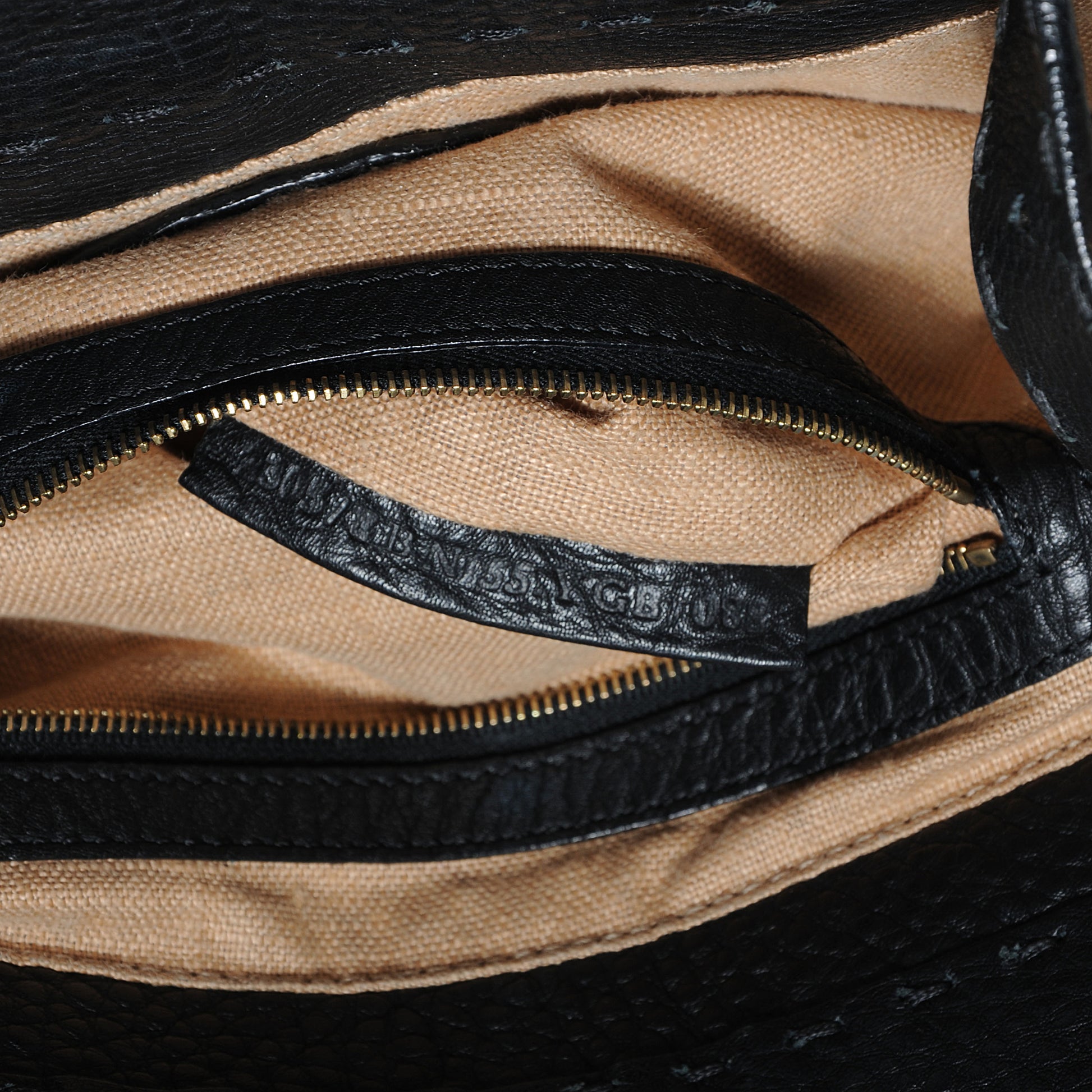 Fendi Calfskin Romano Selleria Borghese Tote Black 8 of 8